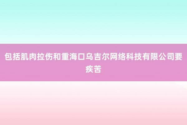 包括肌肉拉伤和重海口乌吉尔网络科技有限公司要疾苦